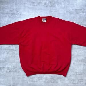 Y2K Hanes Red Vintage Crewneck Sweatshirt